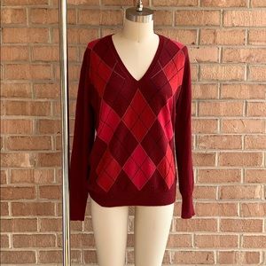 Burberry cashmere argyle sweater